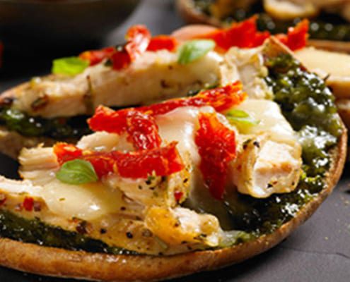 Mediterranean Mini Pizzas
