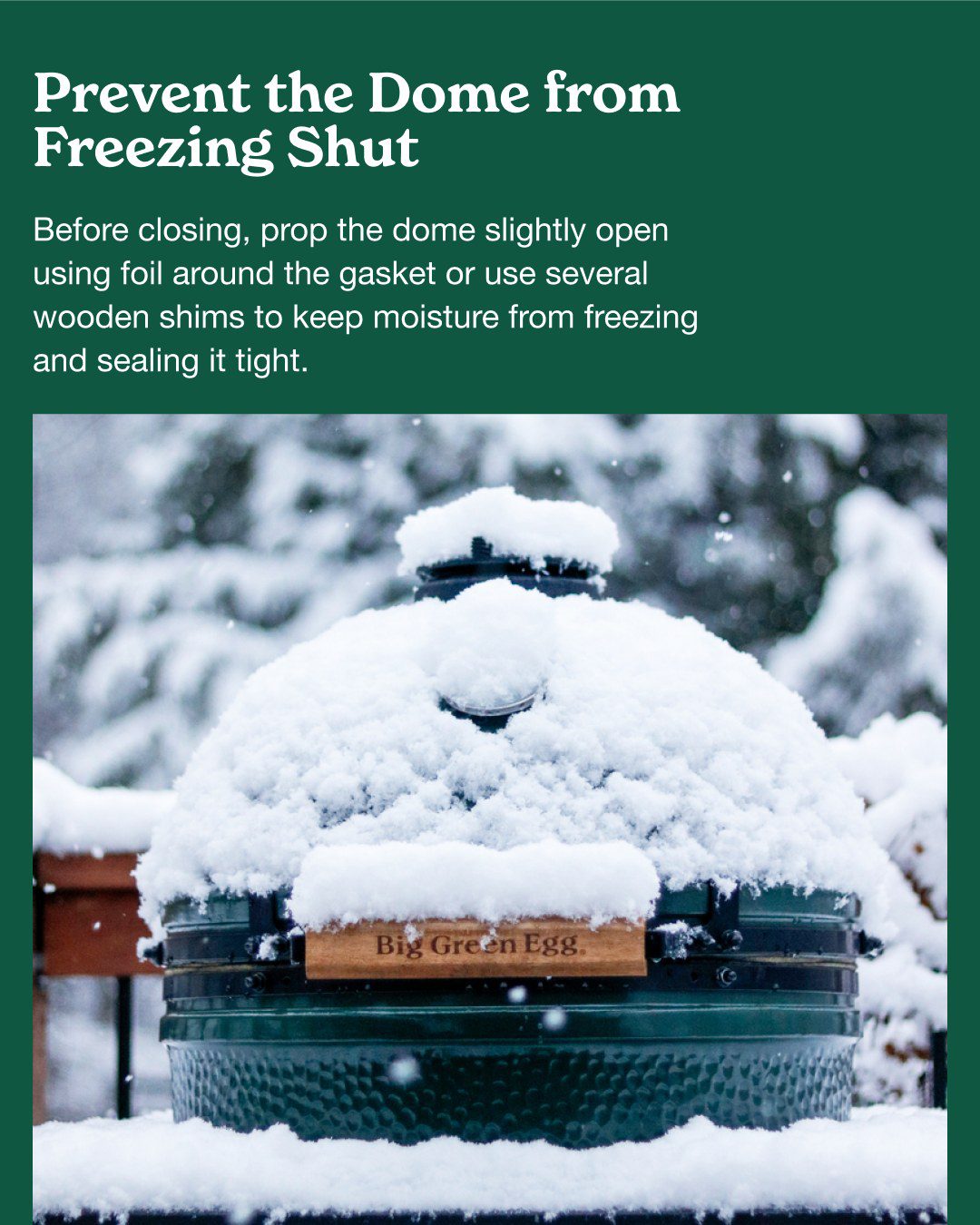 Cold weather care