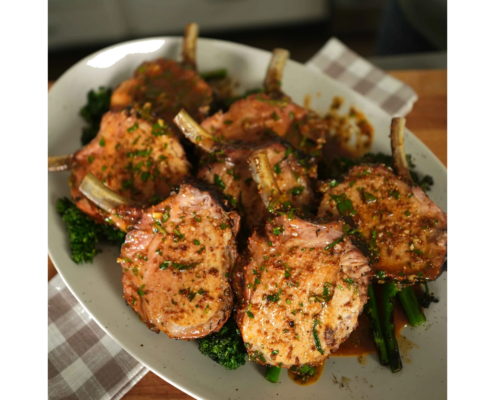 Honey Mustard Roasted Pork Rack